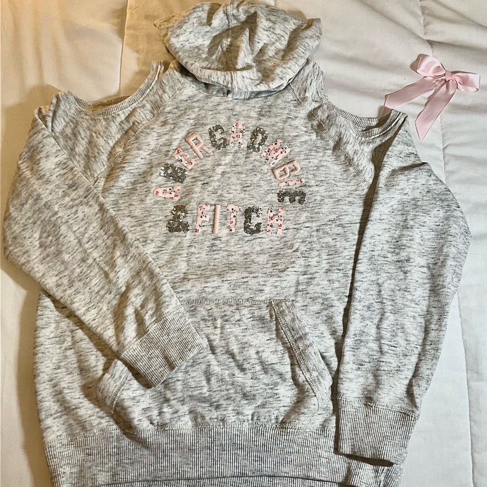 Gray Sweater with Shoulder Holes